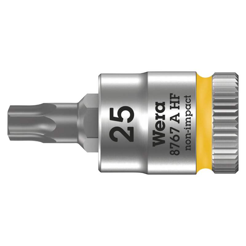 DOUILLE TORX WERA 8767 A ZYKLOP 1-4 T25 LONGUEUR 28 MM (VENDU A L'UNITE)  -MARQUE ALLEMANDE POUR LES ATELIERS-