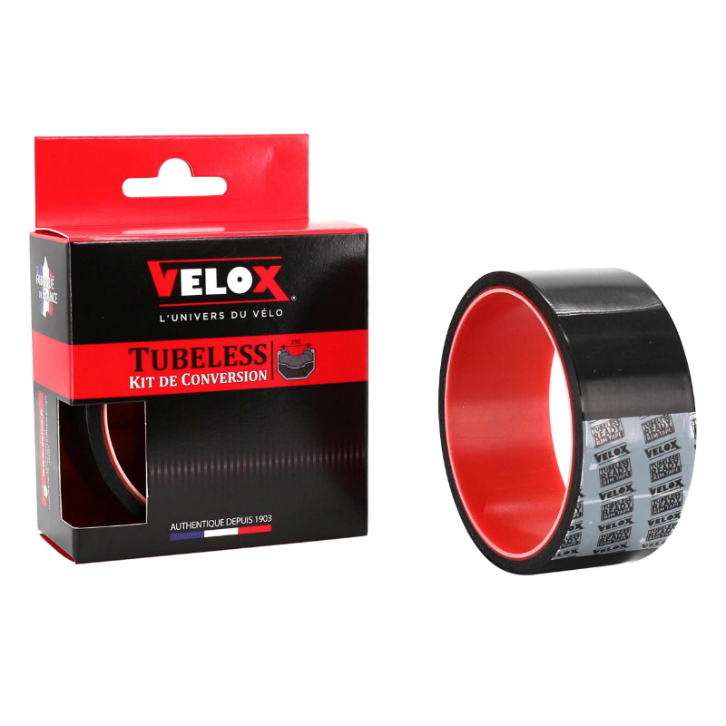 FOND DE JANTE ATELIER ADHESIF CONVERSION VTT TUBETYPE EN TUBELESS VELOX 37MM ROUE LARGEUR 35C (ROULEAU 10M)