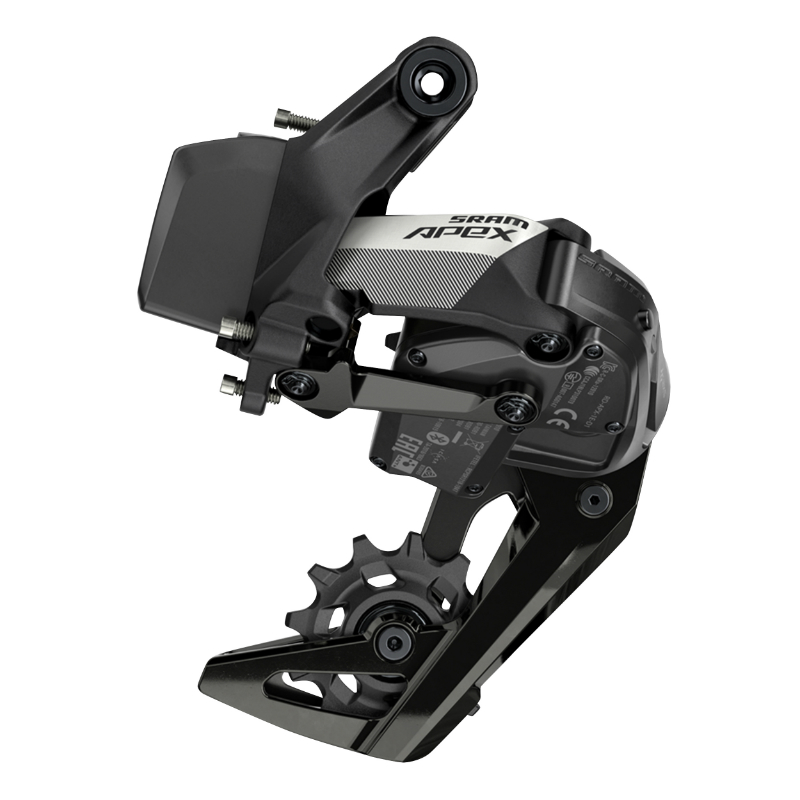 DERAILLEUR ROUTE - GRAVEL ARRIERE SRAM 12V. APEX AXS XPLR D1 CHAPE MOYENNE NOIR MONO PLATEAU MAX 44DTS (SANS BATTERIE)