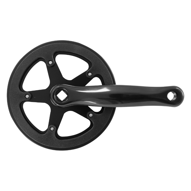 PEDALIER CITY-VTT P2R MANIVELLES ALU NOIR 170MM PLATEAU 38D. DOUBLE FLASQUE CHAINE 2.38 (3-32") (BOITIER 117MM)