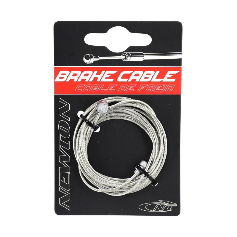 CABLE DE FREIN ROUTE-VTT NEWTON INOX POUR SHIMANO ET ADAPTABLE LONG 1,85M (VENDU SUR CARTE A L' UNITE) (OFFRE SPECIALE)