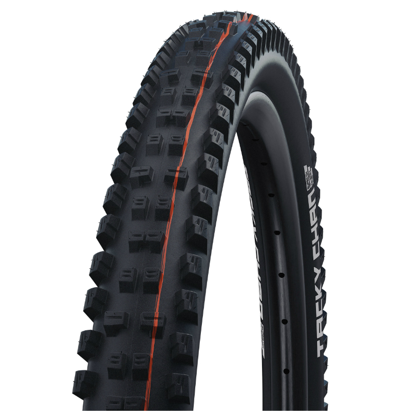 PNEU VTT GRAVITY - VAE 27.5 X 2.40 SCHWALBE TACKY CHAN ADDIX SUPER GRAVITY SOFT NOIR TLE TUBELESS READY TS (62-584) (650B) COMPATIBLE VAE - RECOMMANDE ARRIERE