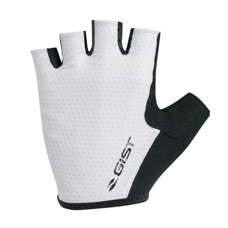 GANTS VELO COURT GIST RAPID GEL NOIR-BLANC  M (PAIRE SUR CARTE) SANS VELCRO  -5518-