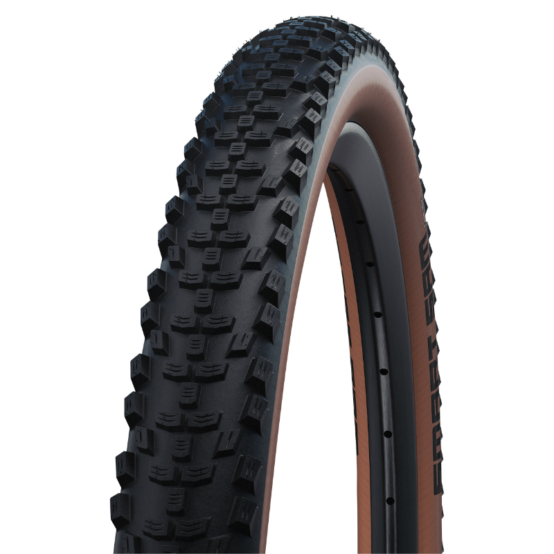 PNEU VTT 27.5 X 2.25 SCHWALBE SMART SAM ADDIX PERFORMANCE NOIR FLANC BRONZE TR (57-584) COMPATIBLE VAE