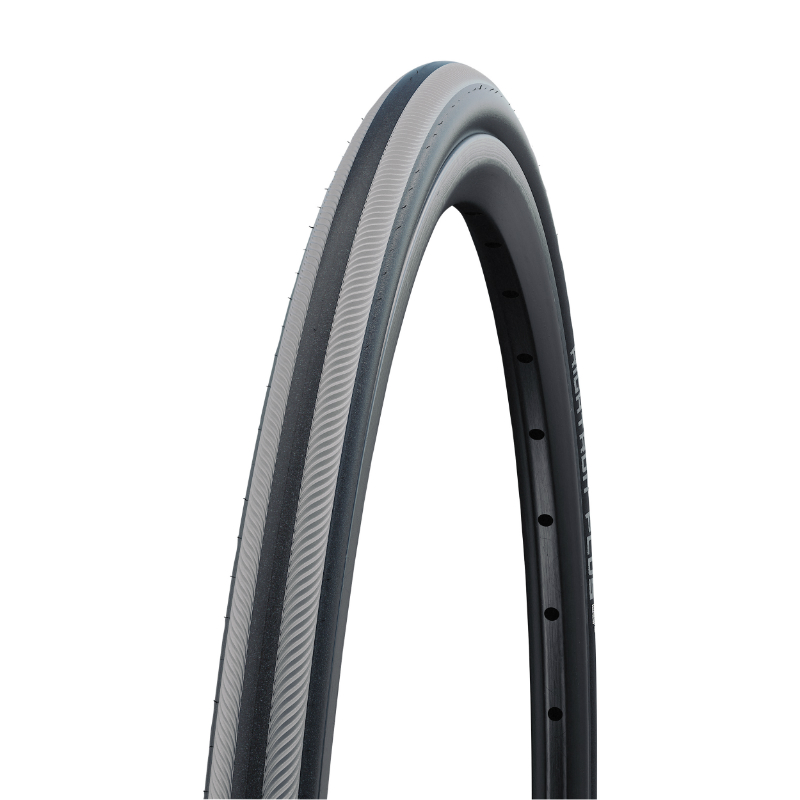 PNEU INVALIDE 22 X 1.00 SCHWALBE RIGHTRUN NOIR BANDE GRISE (25-489) RENFORT K-GUARD