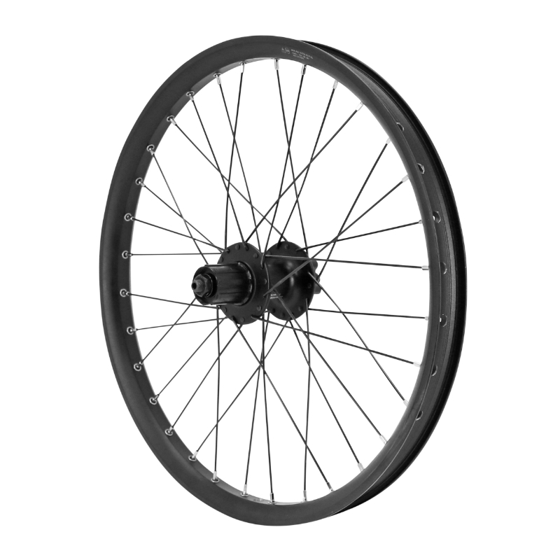 ROUE VTT - CARGO - VAE - E-BIKE - LONGTAIL DISQUE BLOCAGE 20\" TRUCKY  ARRIERE NOIR MOYEU SHIMANO M475 6 TROUS CASSETTE 11-10-9V (RENFORCE) JANTE 30C 32 RAYONS DIAMETRE 2.3MM