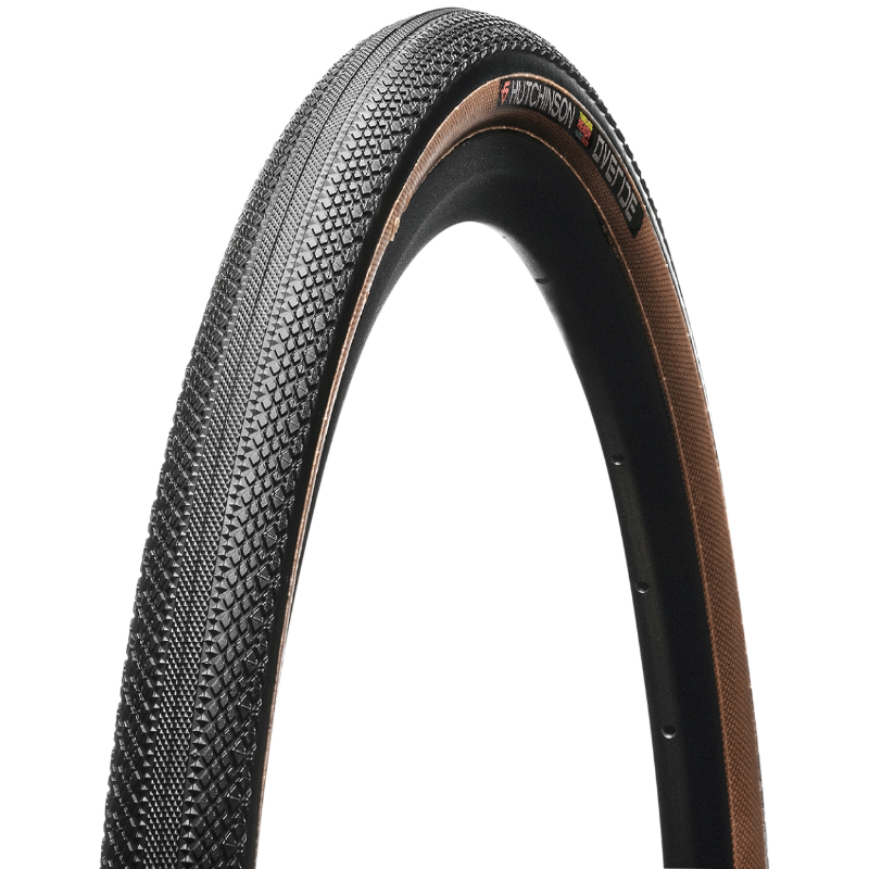 PNEU GRAVEL 700 X 40 HUTCHINSON OVERIDE HARDSKIN NOIR-MARRON TUBELESS READY RENFORCE TS (40-622)