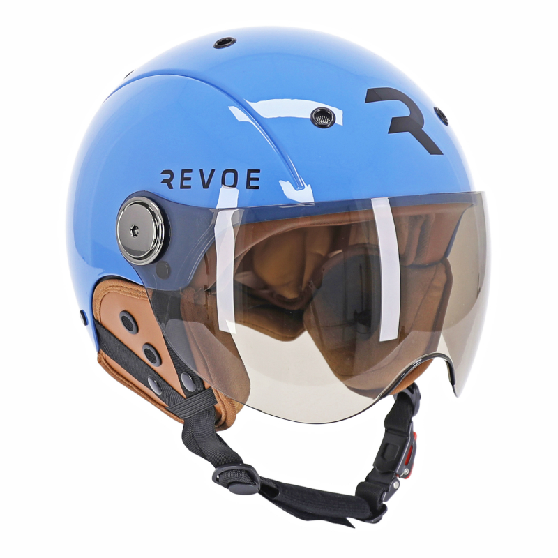 CASQUE VELO ADULTE REVOE PREMIUM URBAIN-CITY BLEU PETROL TAILLE 57-58 VISIERE REGLABLE, PROTECTION OREILLE AMOVIBLE (VENDU EN BOITE) COMPATIBLE EBIKE ET TROTTINETTE - HOMOLOGATION EN1078+A1