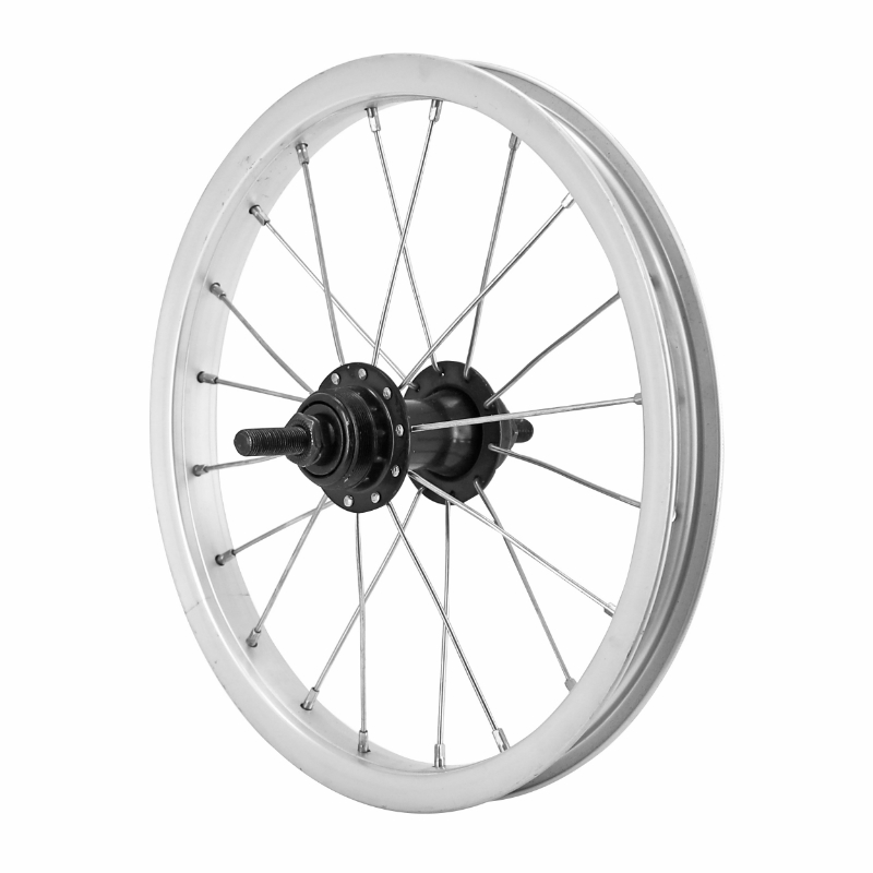 ROUE CITY PATIN 14\" X 1.75 ARRIERE JANTE ALU MOYEU ACIER AXE PLEIN ROUE LIBRE 1V