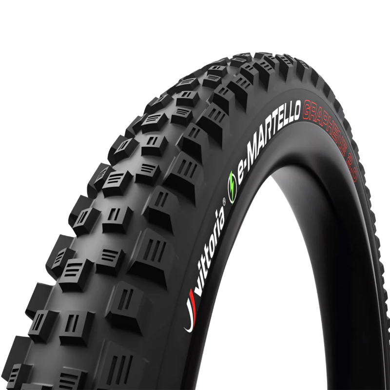 PNEU VTT GRAVITY - VAE 29 X 2.40 VITTORIA E-MARTELLO ENDURO TNT GRAPHENE 2.0 NOIR TUBELESS READY TS (60-622) HOMOLOGUE VAE E50 -TERRAIN POLYVALENT-