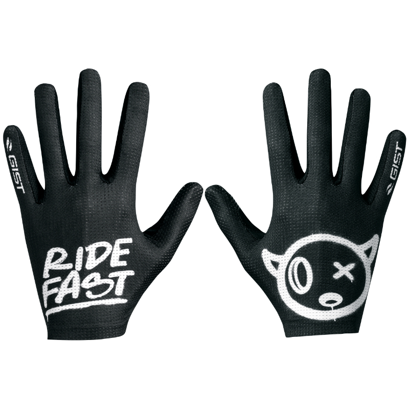 GANTS VELO VTT LONG GIST FASTER RIDE FAST NOIR L (PAIRE SUR CARTE) SANS VELCRO COMPATIBLE ECRAN TACTILE  -5551