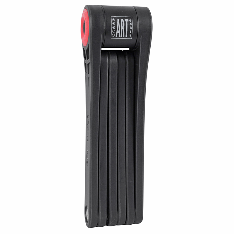 ANTIVOL VELO PLIABLE-PLIANT A CLE SEATYLOCK ELITE 110CM NOIR-ROUGE TYPE COUTEAU - HOMOLOGUE FUB 2 ETOILES - ART3