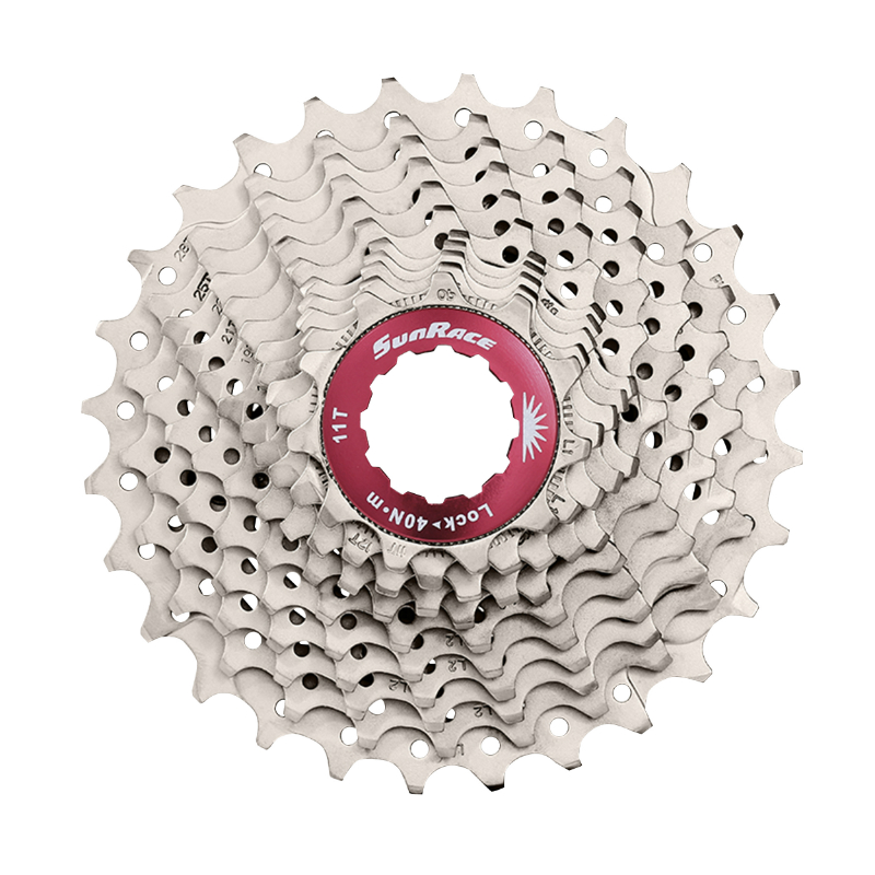 CASSETTE 11V. SUNRACE RX1 11-36 ROUTE POUR SHIMANO (NIVEAU 105) METALLIC ARGENT (LIVRE EN BOITE) (11,12,13,15,17,19,22,25,28,32,36)