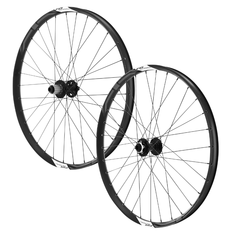 ROUES VTT DISQUE 27.5" FIR GALAXIUM E.BIKE DISQUE 6 TROUS NOIR CASSETTE SHIMANO SH 12-11-10-9V AXE TRAVERSANT 15-110 ET 12-148 HAUTEUR-PROFIL 21 MM (PAIRE) - TUBELESS READY VAE