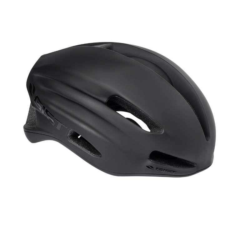 CASQUE VELO ADULTE GIST ROUTE VELOCE NOIR TAILLE 56-62 REGLAGE MOLETTE FERMETURE BOUCLE FIDLOCK MAGNETIQUE (EPS-PC)