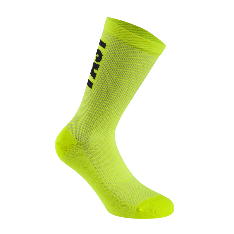 CHAUSSETTES-SOCQUETTES ETE GIST RIDE FAST JAUNE FLUO 36-39  ANTIBACTERIEN - HAUTEUR 22CM (PAIRE) -5875