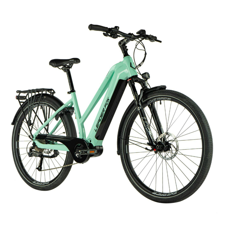 VELO ELECTRIQUE-VAE VTC 29 LEADER FOX DENVER FEMME VERT CLAIR 9V MOTEUR CENTRAL BAFANG M300 36V 80NM BATTERIE 20AH (16,5'' - H43CM - TAILLE S - POUR ADULTE DE 158CM à 168CM) VELO ELECTRIQUE-VAE VTC 29 LEADER FOX DENVER FEMME VERT CLAIR 9V MOTEUR CENTRAL BAFANG M300 36V 80NM BATTERIE 20AH (16,5'' - H43CM - TAILLE S - POUR ADULTE DE 158CM à 168CM)