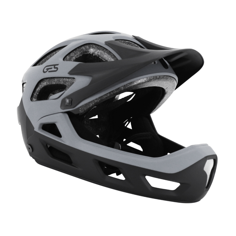 CASQUE VELO DESCENTE INTEGRAL GES D-SCENT NOIR-GRIS TAILLE 54-60CM (VENDU EN BOITE) - CONFORME EN1078