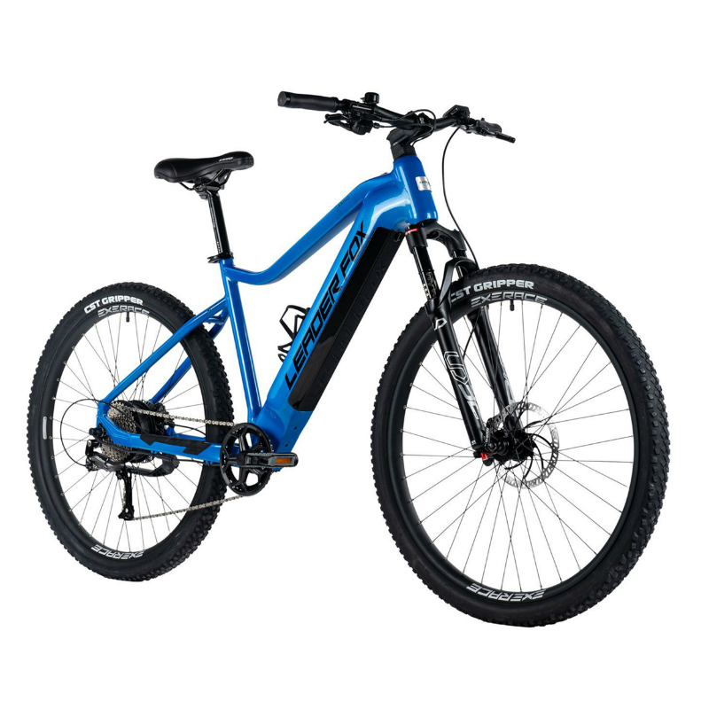 VELO ELECTRIQUE-VAE VTT 29 LEADER FOX ARIMO HOMME BLEU BRILLANT 9V MOTEUR ROUE AR BAFANG 36V 45NM BATTERIE 20AH (19'' - H48CM - TAILLE L - POUR ADULTE DE 178CM à 185CM)