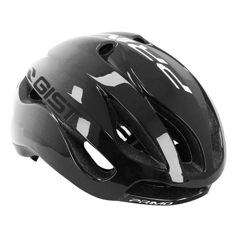 CASQUE VELO ADULTE GIST ROUTE PRIMO RESTYLING NOIR-BLANC FULL IN-MOLD TAILLE 56-62 REGLAGE MOLETTE 230GRS