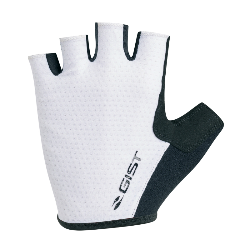 GANTS VELO COURT GIST RAPID GEL NOIR-BLANC   S (PAIRE SUR CARTE) SANS VELCRO  -5518-