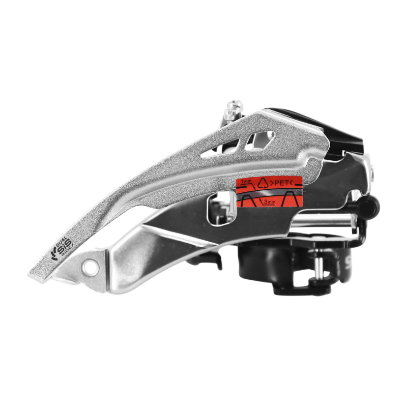 DERAILLEUR VTT AVANT SHIMANO ALTUS ET TX800  7-8V. COLLIER BAS 34,9 TIRAGE HAUT (MONTAGE ATELIER)