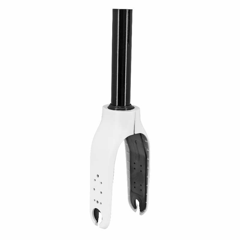 FOURCHE TROTTINETTE XIAOMI M365, 1S, ESSENTIAL, PRO, PRO 2, MI 3 AVEC GARNITURE BLANC  -P2R-