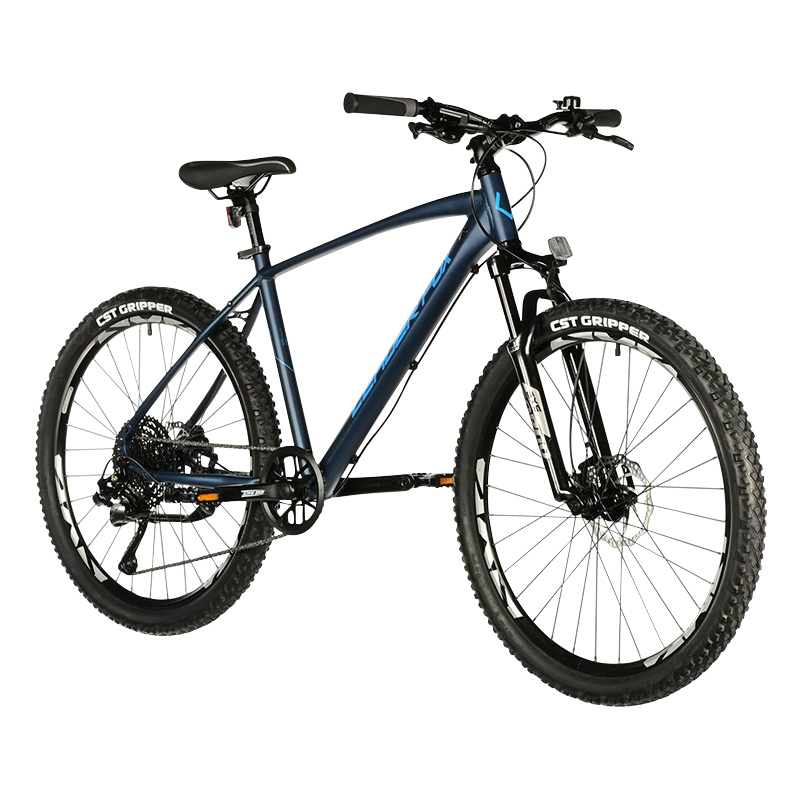 VELO MUSCULAIRE VTT 26 LEADER FOX FACTOR 2025 GARCON BLEU NUIT MAT 9V CADRE 18 POUCES (TAILLE ENFANT 156 à 164 CM)