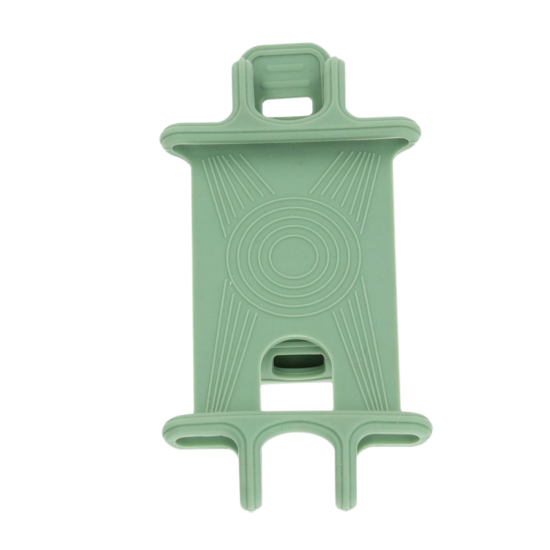 SUPPORT SMARTPHONE-TELEPHONE SILICONE UNIVERSEL VERT AVEC FIXATION CLIPS (VENDU A L\'UNITE)