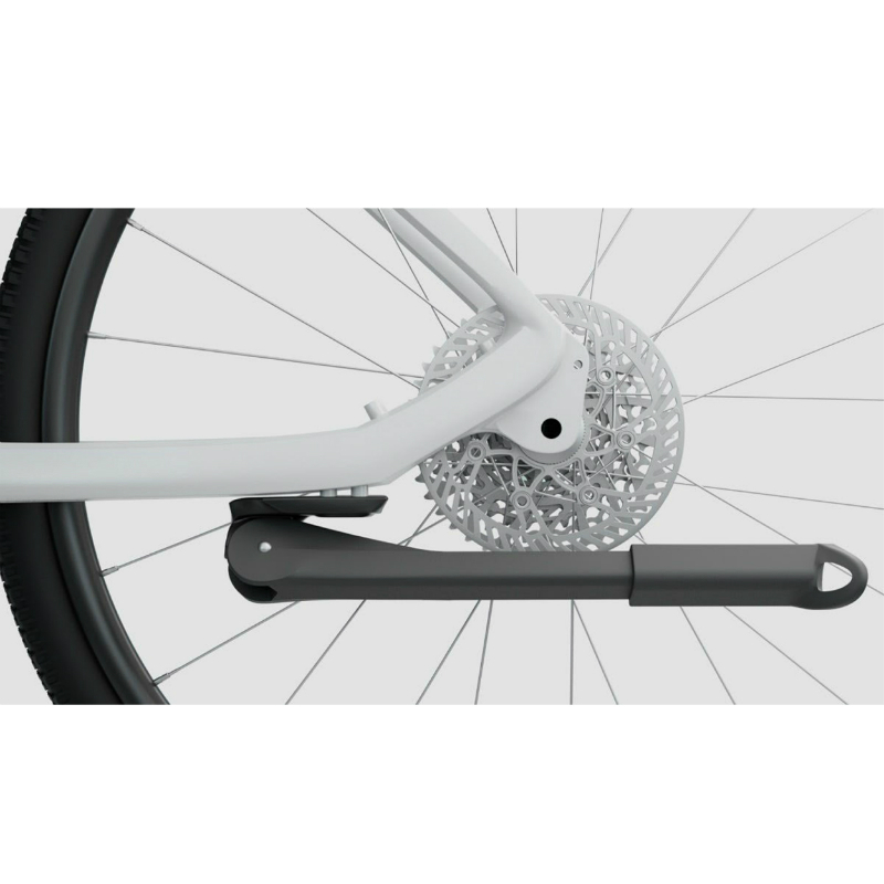 BEQUILLE VELO LATERALE ARRIERE NEWTON 24-29'' NOIR REGLABLE FIXATION 2 VIS SUR BASE ENTRAXE 18MM (FIXATION A LA VERTICALE)