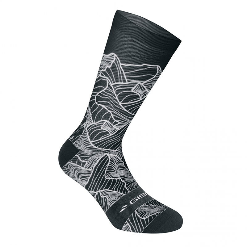 CHAUSSETTES-SOCQUETTES ETE GIST TRENDY NOIR ALTITUDE 43-47 ECOLOGIQUE - HAUTEUR 20CM   (PAIRE)  -5863