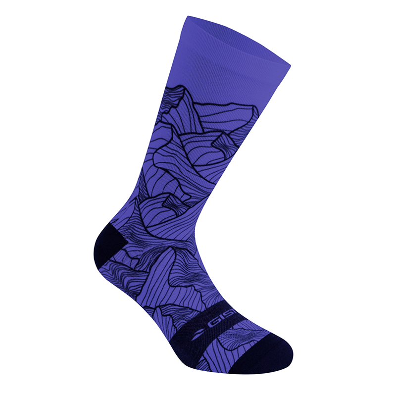 CHAUSSETTES-SOCQUETTES ETE GIST TRENDY VIOLET ALTITUDE 38-42 ECOLOGIQUE - HAUTEUR 20CM   (PAIRE)  -5863