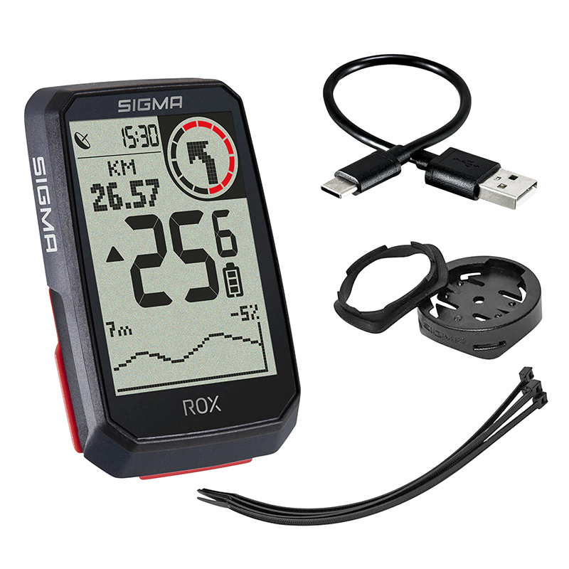 COMPTEUR SIGMA ROX4.0 GPS NOIR ALTIMETRE -VRAC-