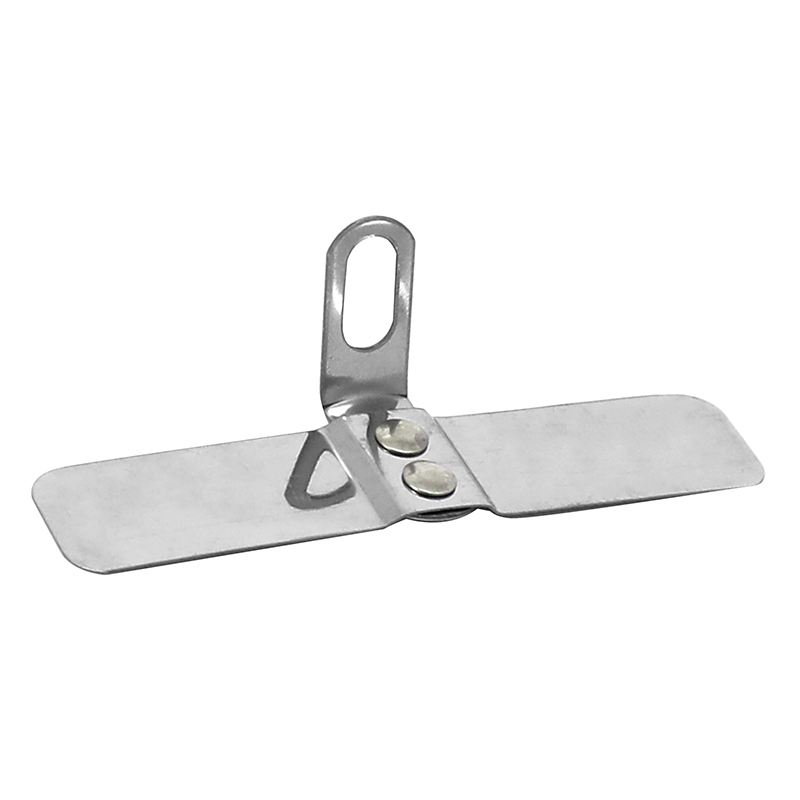 EQUERRE COULISSANTE STRONGLIGHT POUR FIXATION DE GARDE BOUE CLASSIC (50-60MM) INOX