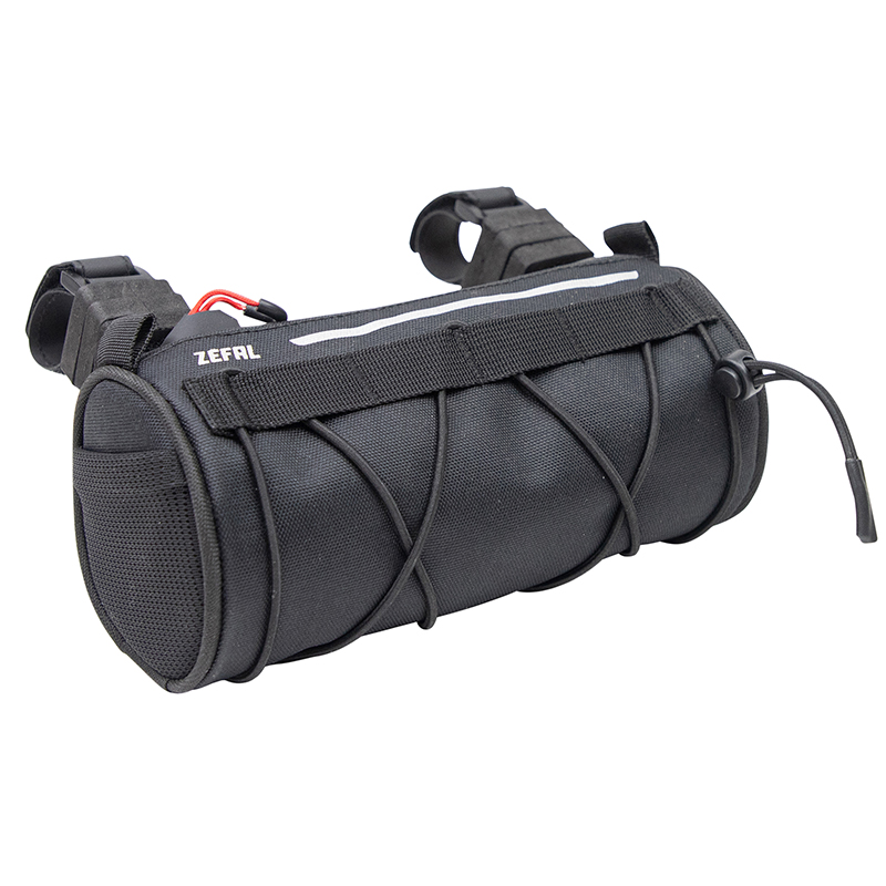 SACOCHE DE CINTRE-GUIDON VELO ZEFAL Z ADVENTURE F1 NOIR ETANCHE FIXATION AUTO-AGRIPPANTES - CLIPS (L 200 X L 90 X H 90MM - 1.2LITRES) CHARGE MAXI 2KGS