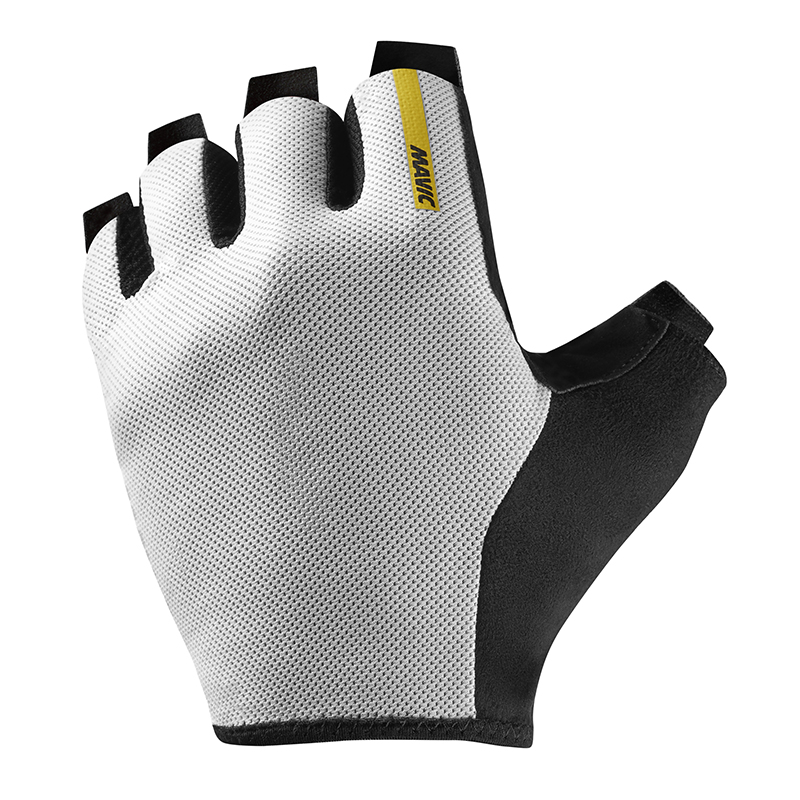 GANTS VELO COURT MAVIC ESSENTIAL GEL MI-SAISON BLANC L (PAIRE SUR CARTE) SANS VELCRO