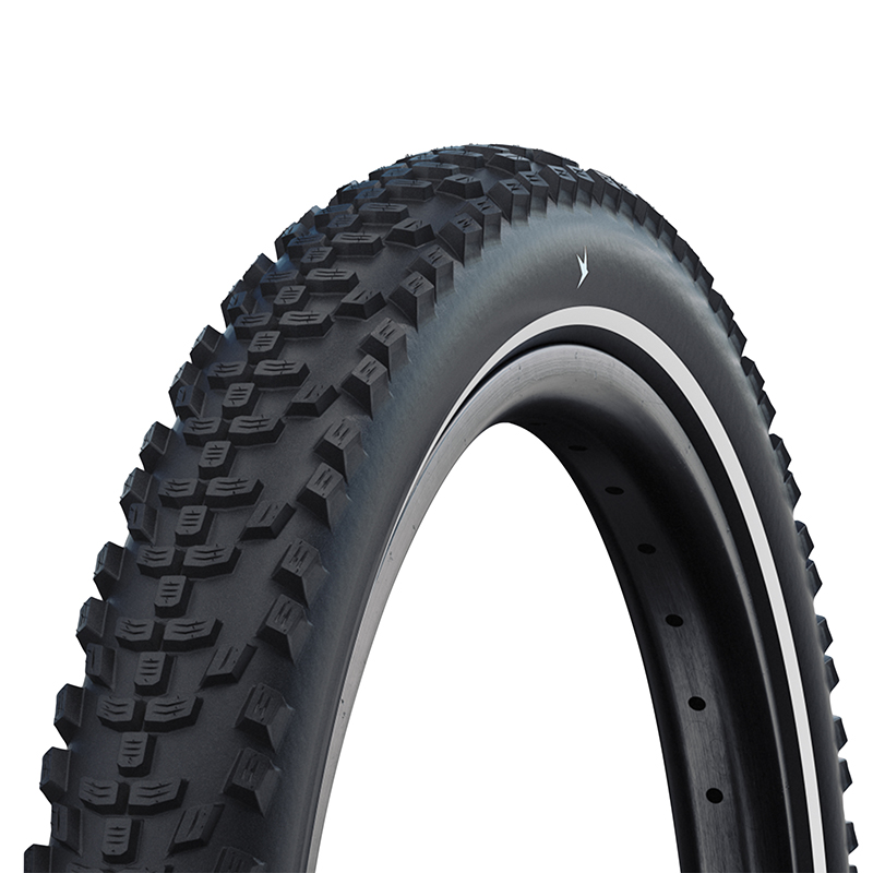 PNEU CARGO 27.5 X 2.35 SCHWALBE SMART SAM NOIR TR (60-584) FLANC REFLEX HOMOLOGUE VAE E50 (POIDS MAX 165KGS)