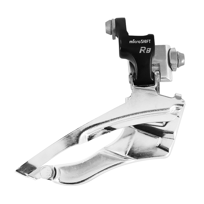 DERAILLEUR ROUTE AVANT MICROHSIFT 8V. TRIPLE A BRASER TIRAGE BAS (COMPATIBLE SHIMANO)