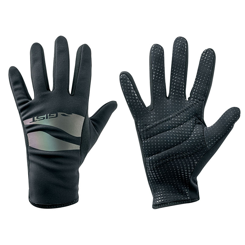 GANTS VELO HIVER LONG ENFANT JUNIOR  GIST NOIR 10-12 ANS S (PAIRE SUR CARTE) SANS VELCRO  -8156