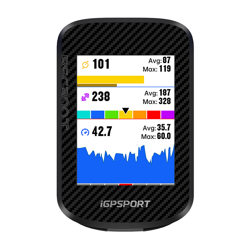 GPS - COMPTEUR IGPSPORT BSC300T COULEUR TACTILE LCD LAMINE - CARTOGRAPHIE - AUTONOME 20H - MULTI FONCTION COMPATIBLE STRAVA TRAINING PEAKS ET INSTA 360