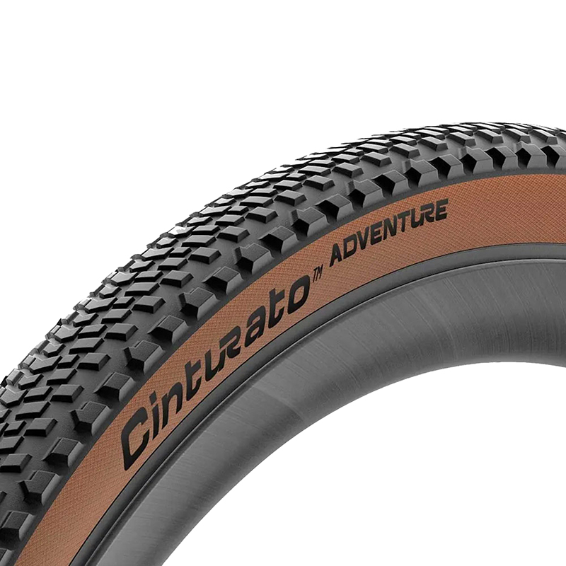 PNEU GRAVEL 700 X 40 PIRELLI CINTURATO ADVENTURE CLASSIC TANWALL NOIR FLANC MARRON TUBELESS READY TS (40-622)