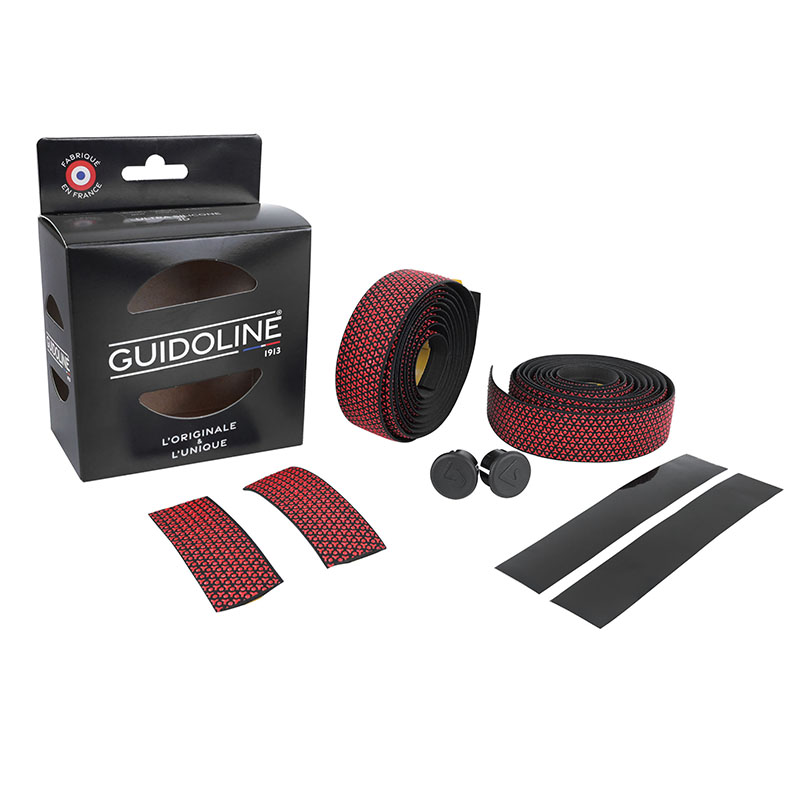 RUBAN DE GUIDON - CINTRE VELOX ULTRA SILICONE 3D 3,5MM ROUGE - GUIDOLINE