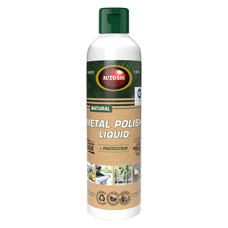 POLISH METAL AUTOSOL LIQUID NATURAL (FLACON 250 ML) (ENTRETIEN TOUS METAUX : ALU, INOX, ACIER...) (MADE IN GERMANY - QUALITE PREMIUM)