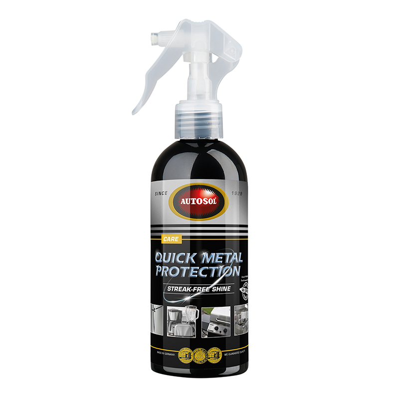 NETTOYANT-DEGRAISSANT AUTOSOL QUICK METAL PROTECTION (SPRAY 250 ML) (CONVIENT AUX SURFACES METALLIQUE BROSSES ET L'ALUMINIUM ANODISE) (MADE IN GERMANY - QUALITE PREMIUM)