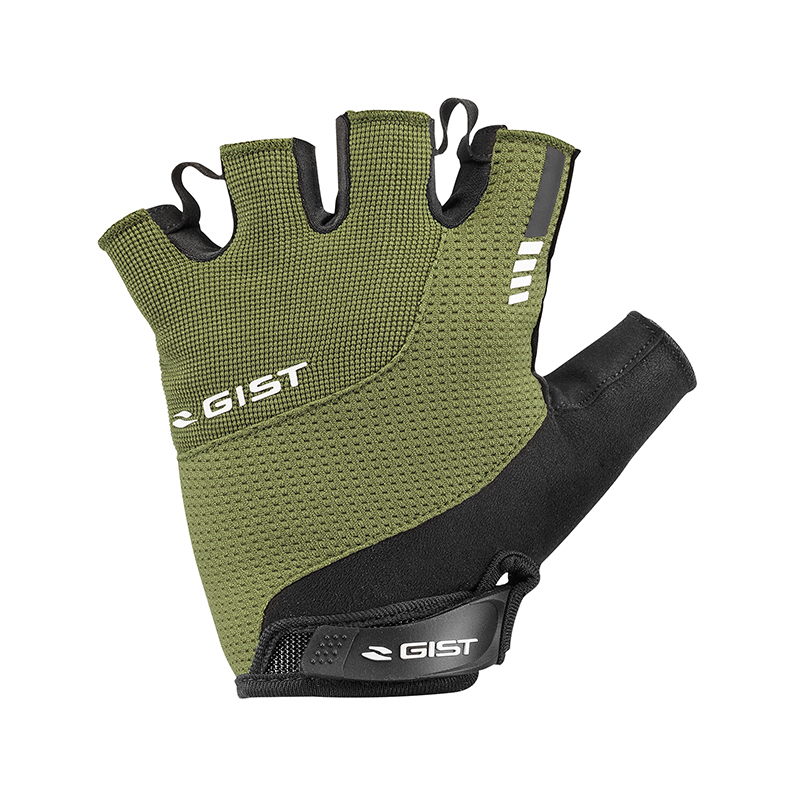 GANTS VELO COURT GIST KONTROL ETE VERT MILITAIRE L (PAIRE SUR CARTE) AVEC VELCRO  -5512