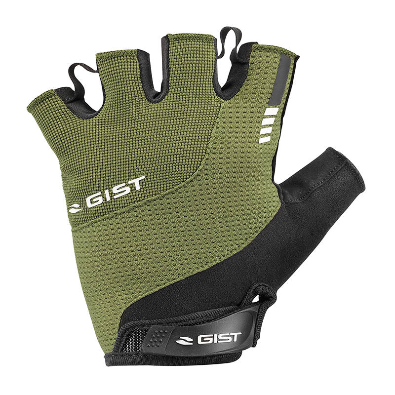 GANTS VELO COURT GIST KONTROL ETE VERT MILITAIRE XXL (PAIRE SUR CARTE) AVEC VELCRO  -5512