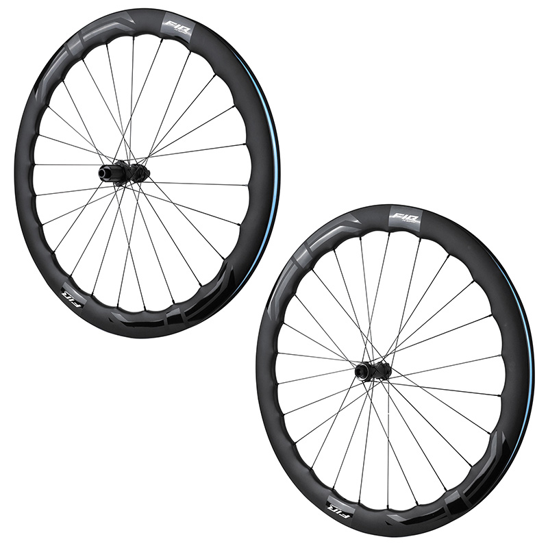 ROUES ROUTE DISQUE 700 FIR FC 50 PRO CENTERLOCK CARBONE NOIR CASSETTE SHIMANO 12V AXE TRAVERSANT 12-100 ET 12-142 HAUTEUR-PROFIL 46-50 MM (PAIRE) - TUBELESS READY