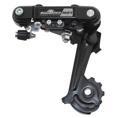 DERAILLEUR VTT ARRIERE SUNRACE 6-7V. CHAPE MOYENNE A VIS (COMPATIBLE SHIMANO) (OFFRE SPECIALE)