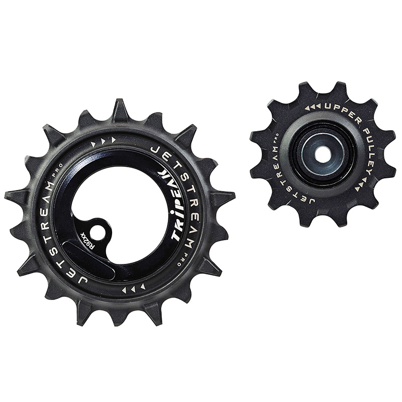 GALET DERAILLEUR AOPW TRIPEAK 12-18 DENTS CERAMIQUE 11V. SHIMANO DURA-ACE 9100 NOIR (JEU DE 2)