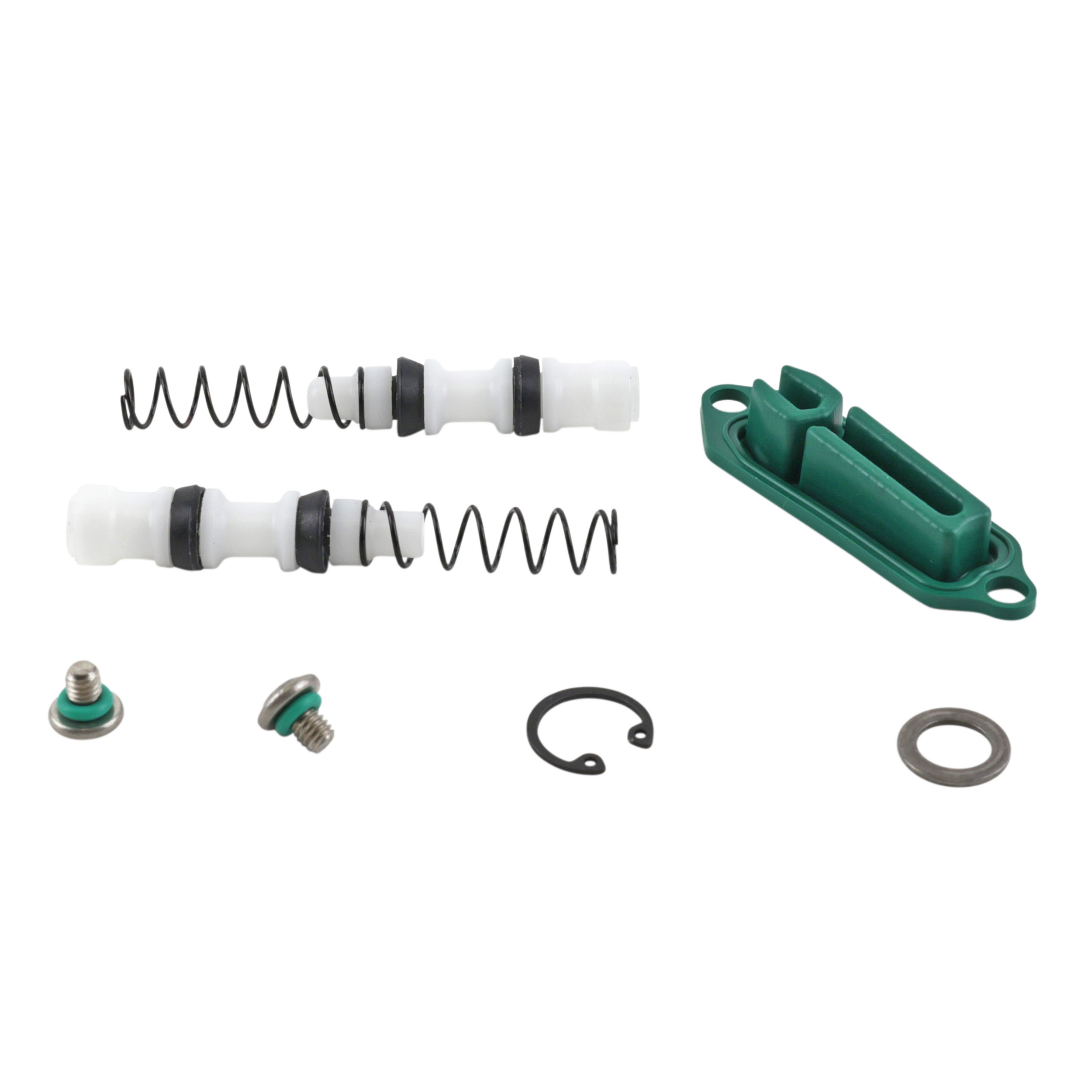 KIT REPARATION POUR LEVIER DE FREIN VTT DISQUE 2 DOIGTS SRAM MOTIVE BRONZE-ULTIMATE-SILVER (PISTONS, RESSORT, RESERVOIR)